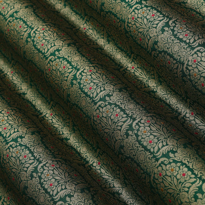 Traditional Meena Work Katan Brocade