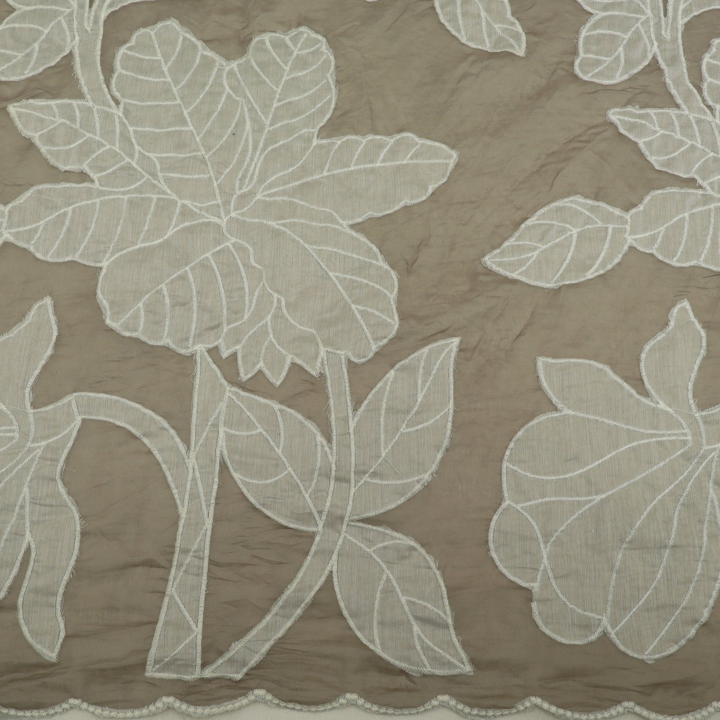 Mul Chanderi Embroidery Fabric