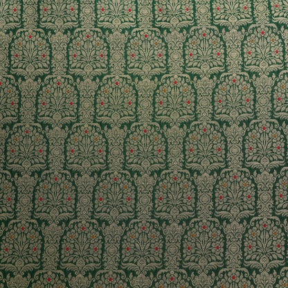 Traditional Meena Work Katan Brocade