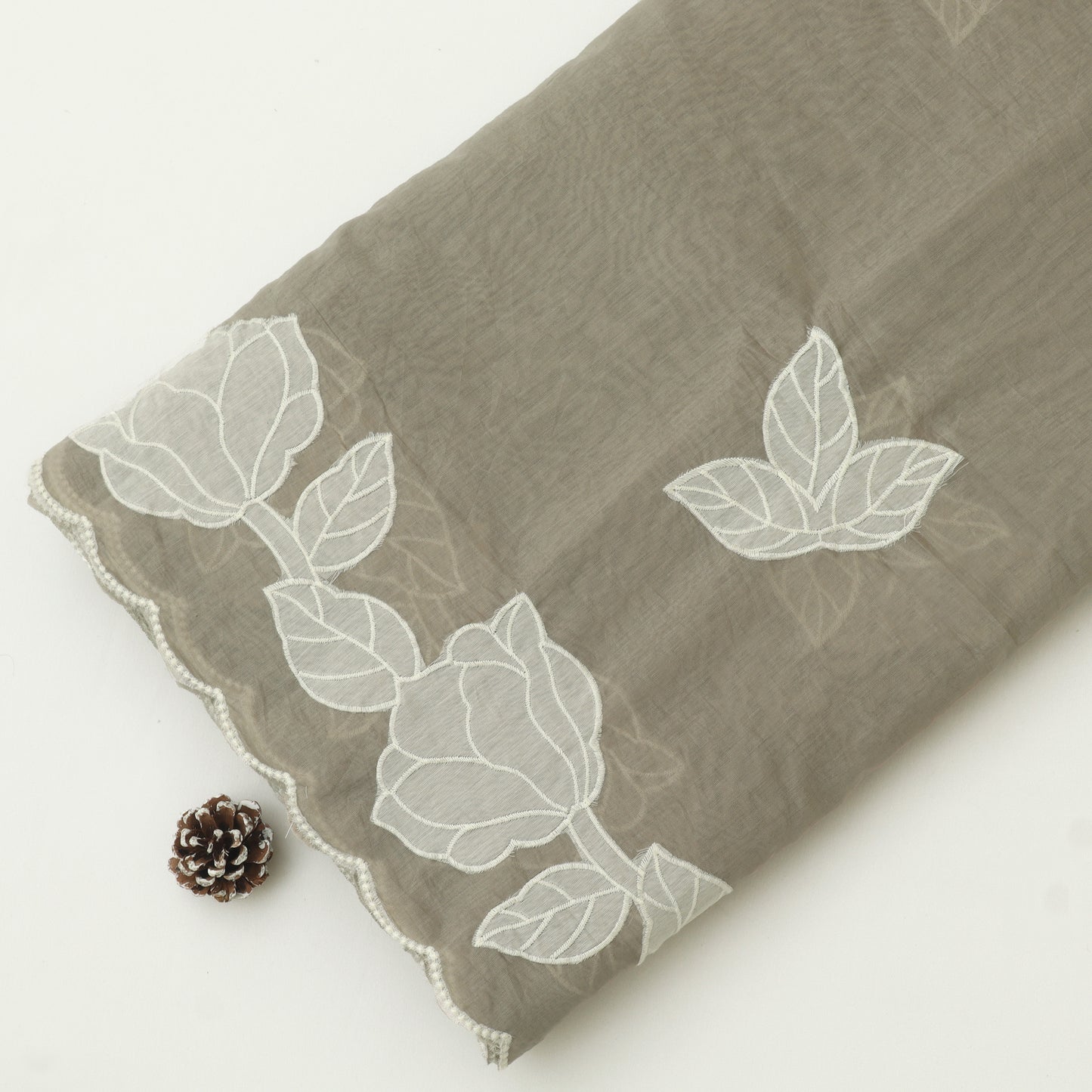 Mul Chanderi Embroidery Fabric