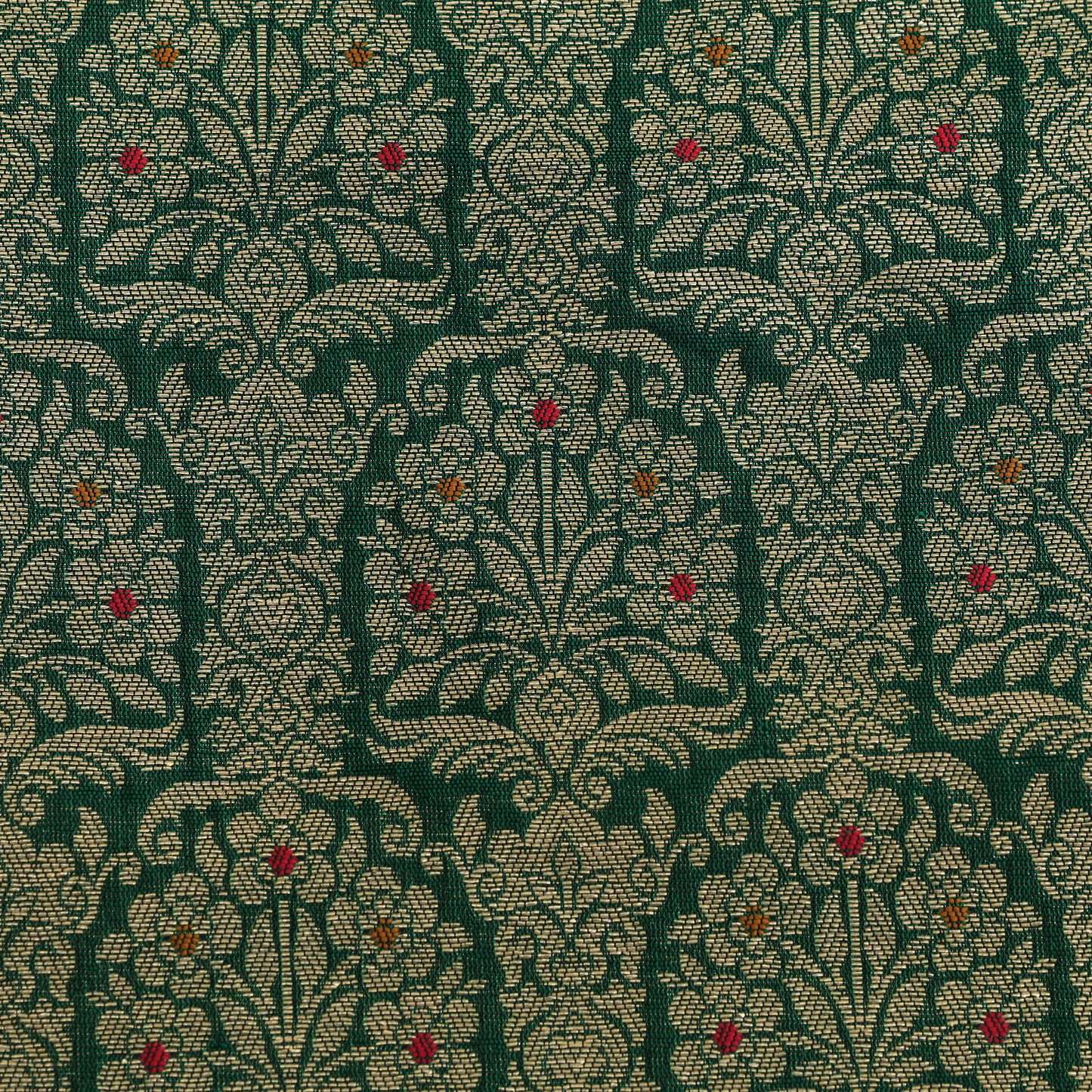 Traditional Meena Work Katan Brocade