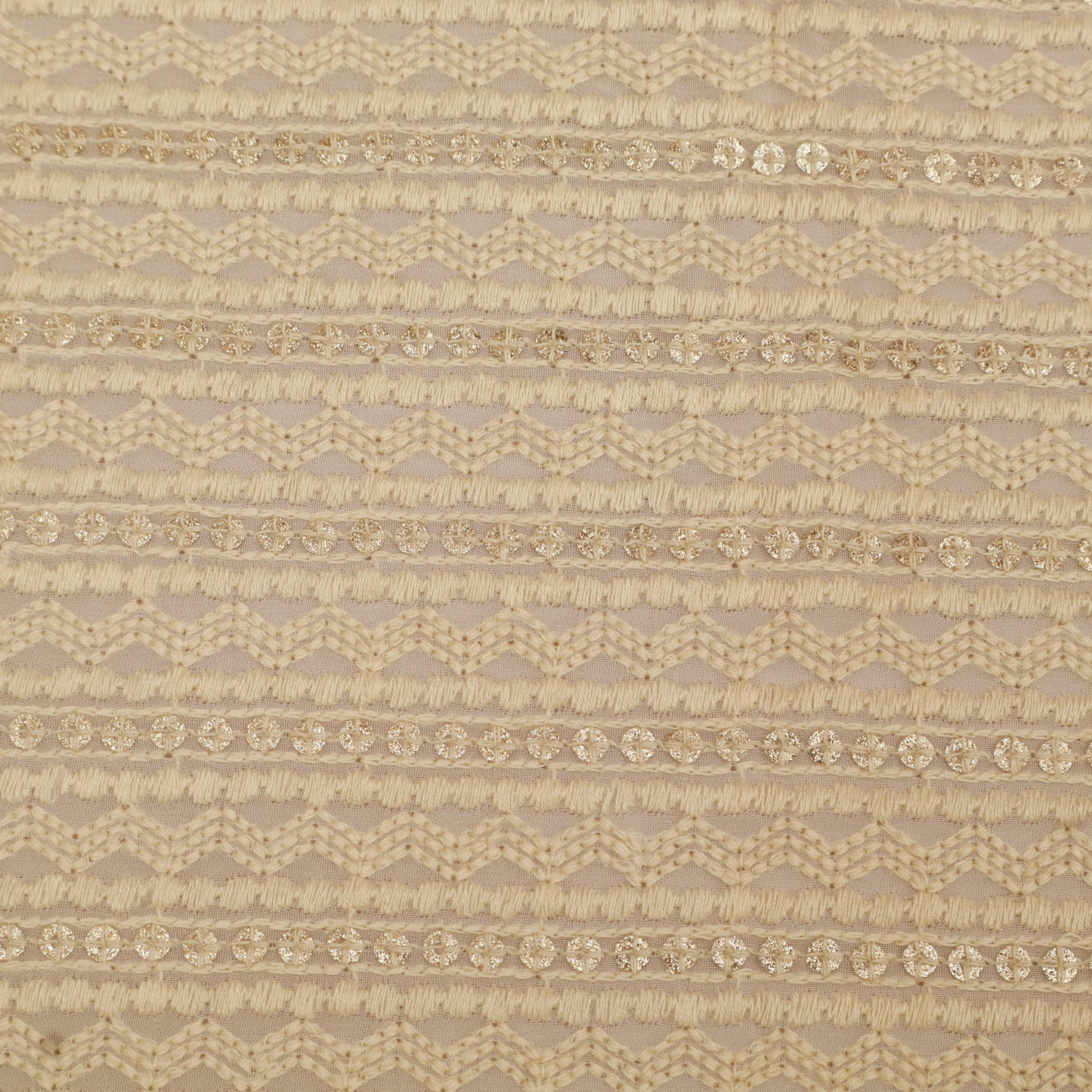 Beige fabric with intricate pattern