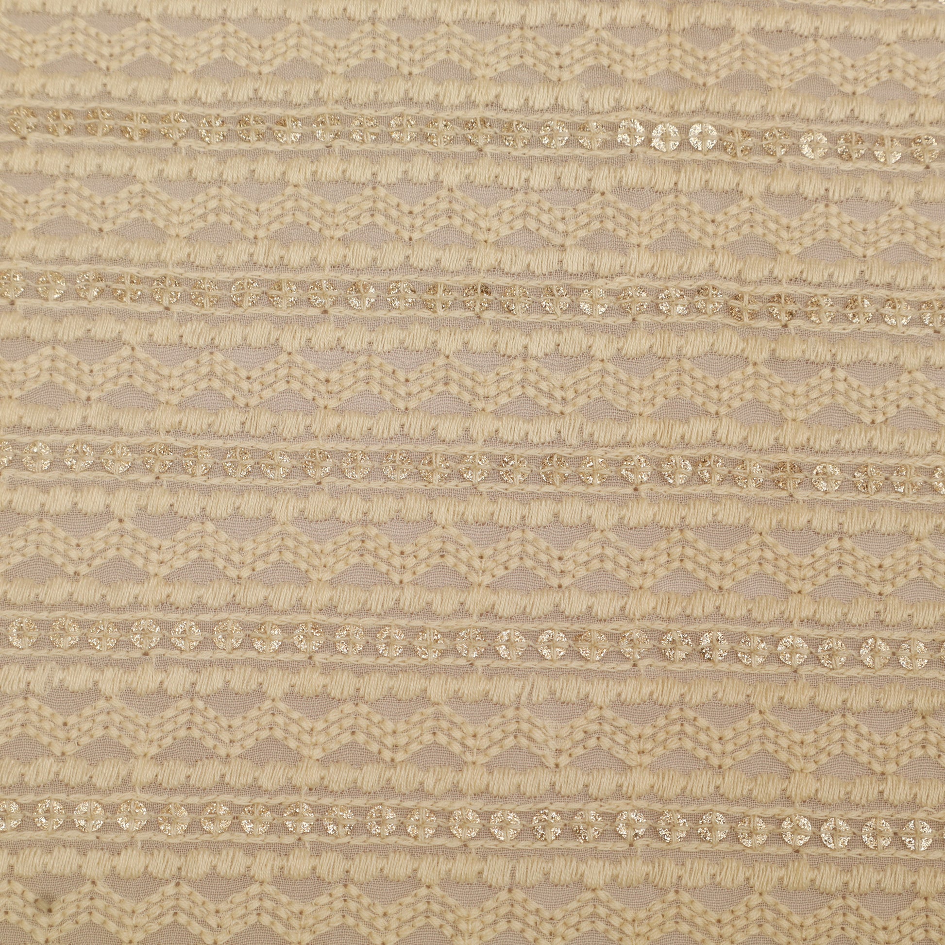 Beige fabric with intricate pattern