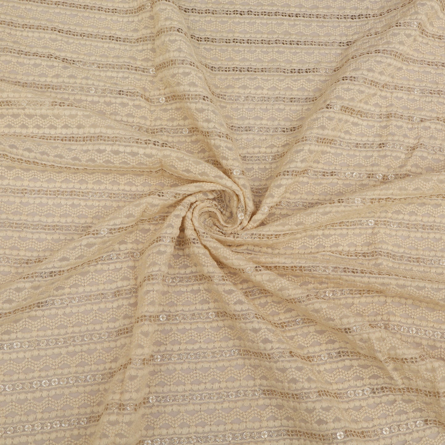 Textured beige fabric with a subtle pattern