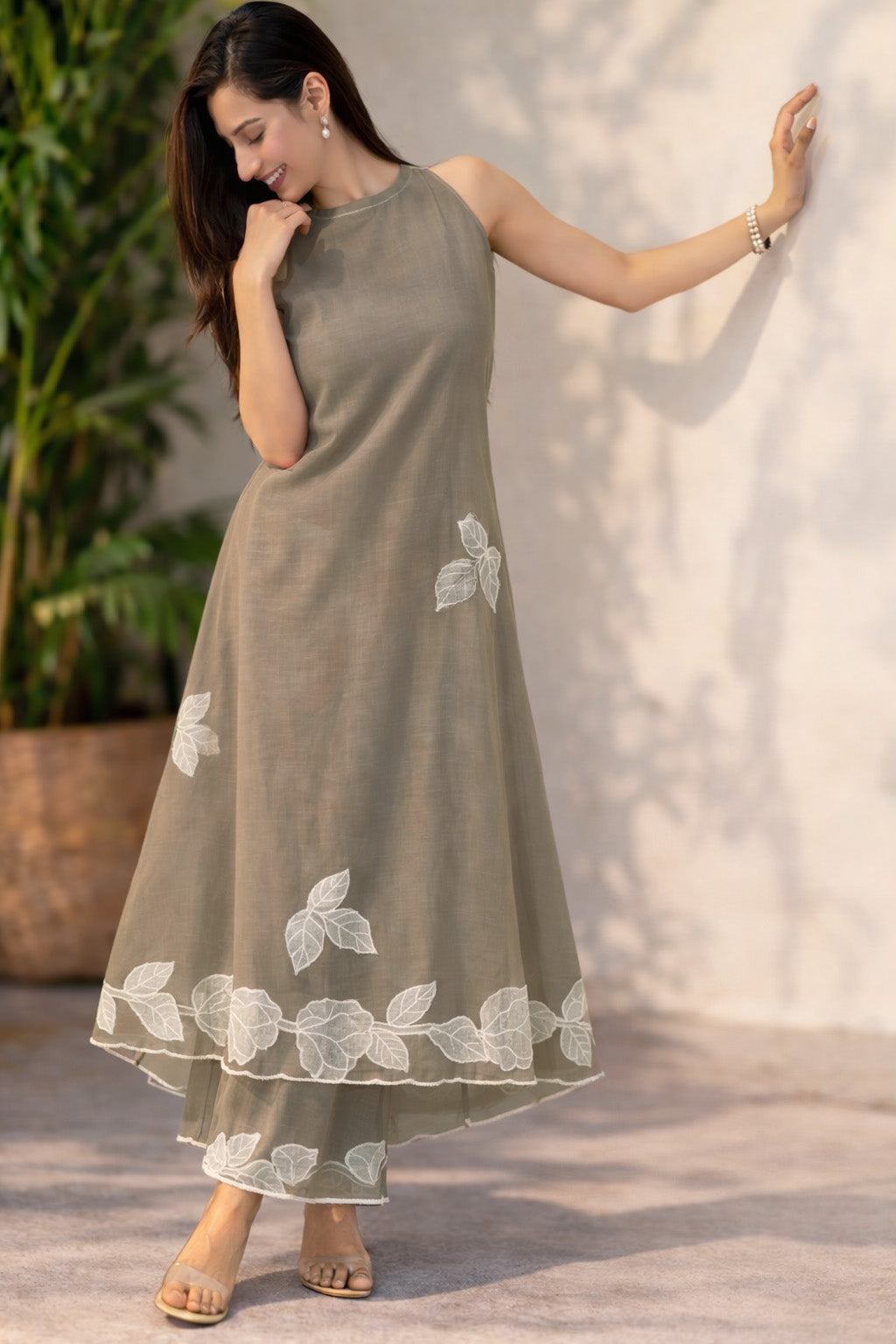 Mul Chanderi Embroidery Fabric