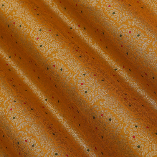 Traditional Meena Work Katan Brocade