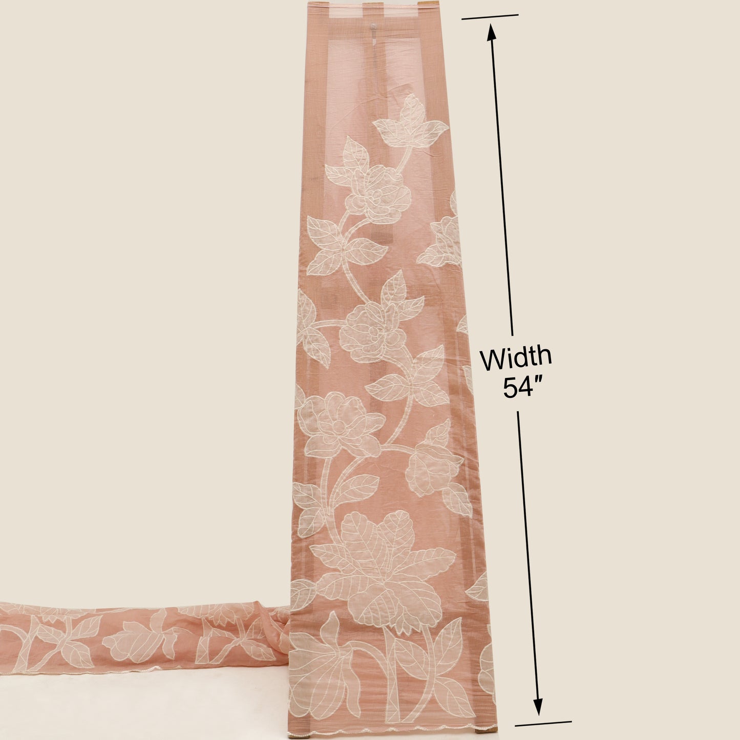Mul Chanderi Embroidery Fabric