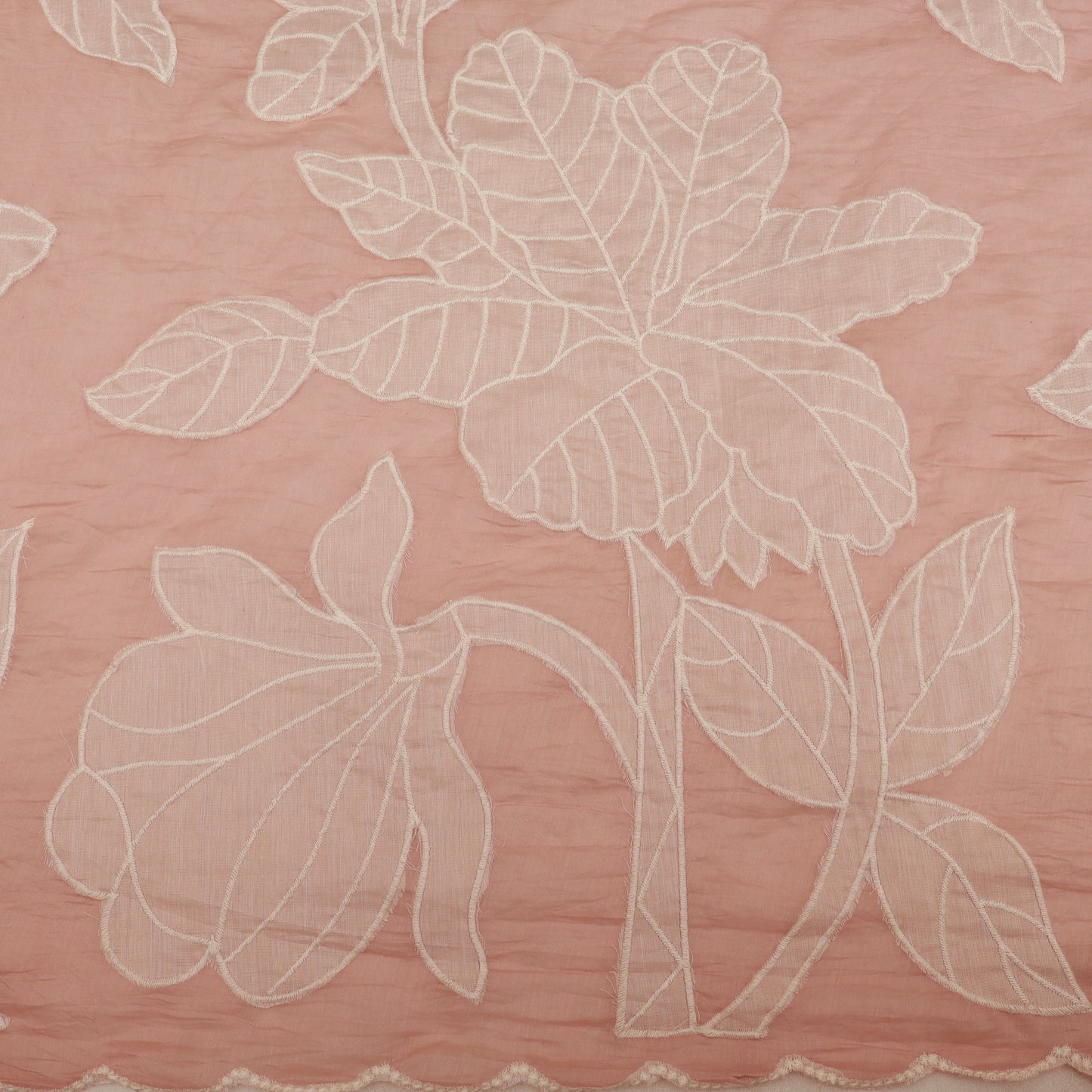 Mul Chanderi Embroidery Fabric
