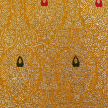 Mustard Color Brocade Fabric
