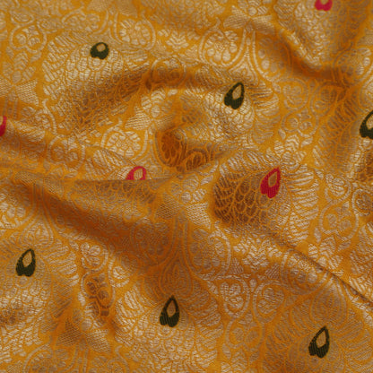 Mustard Color Brocade Fabric
