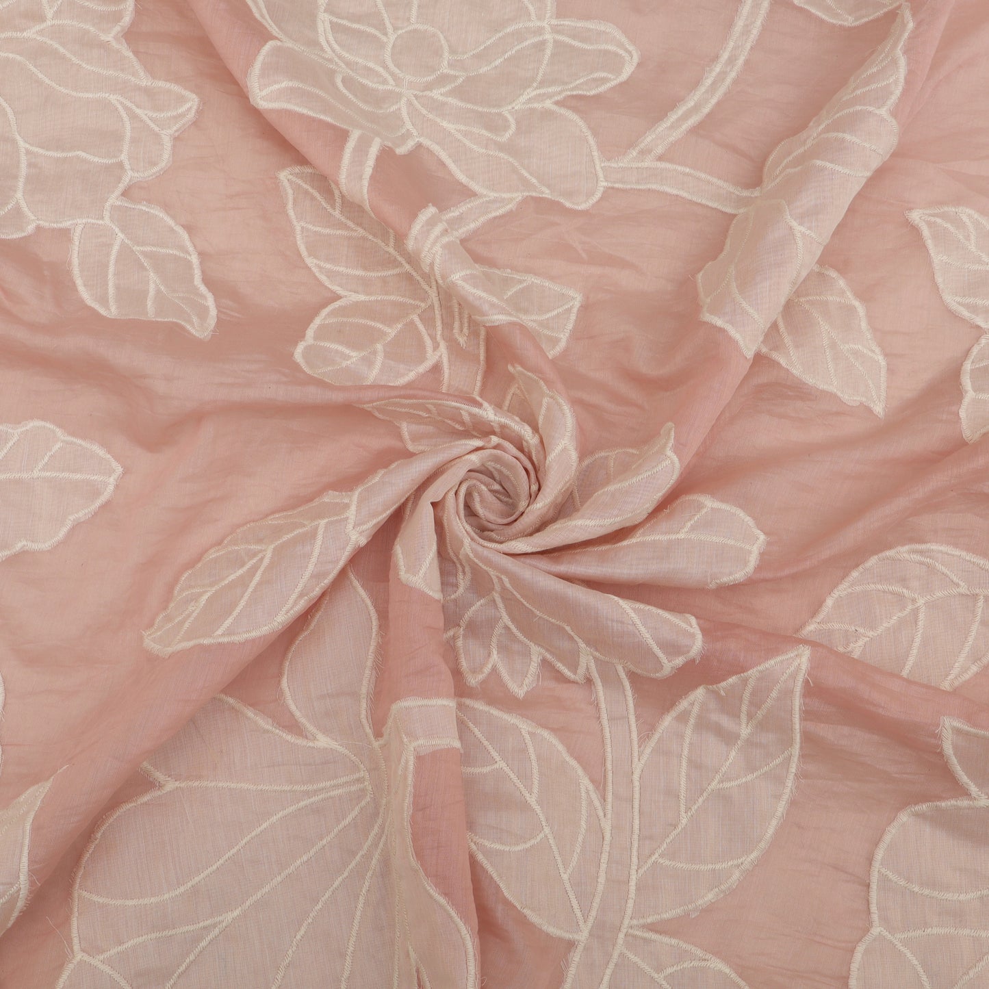 Mul Chanderi Embroidery Fabric
