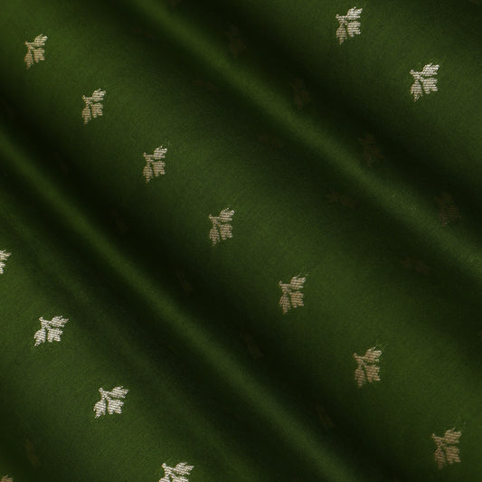Green Color Brocade Fabric