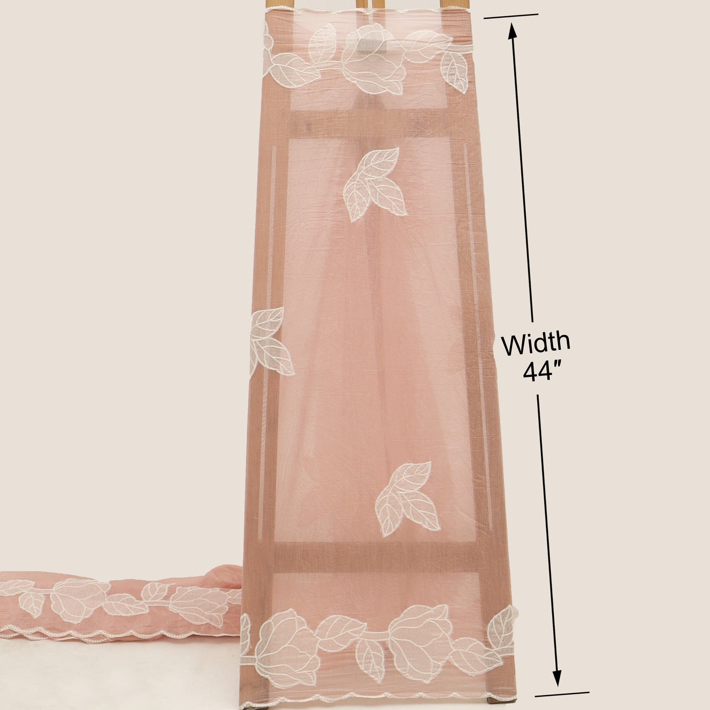 Mul Chanderi Embroidery Fabric