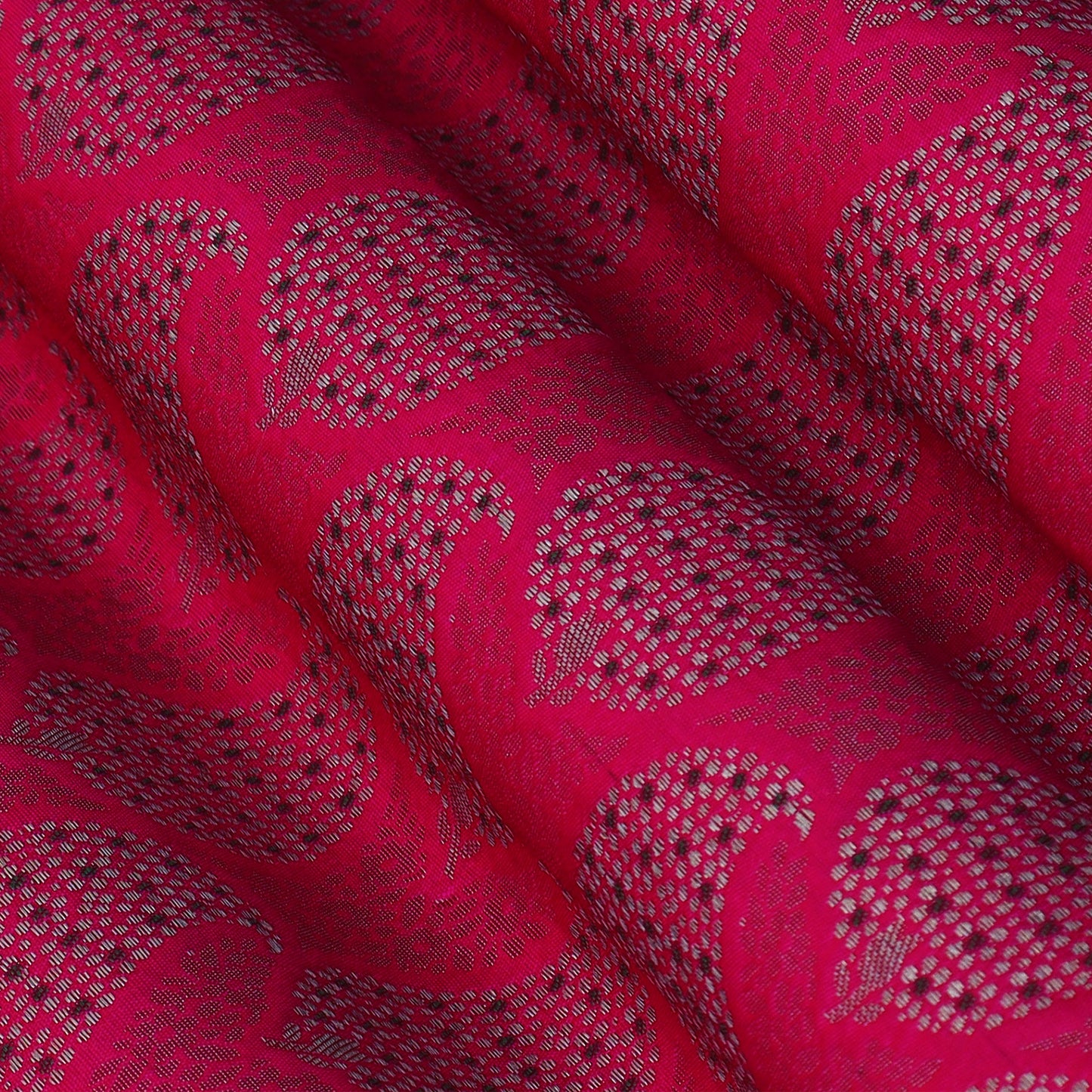 Rani Color Katan Meena Brocade Fabric