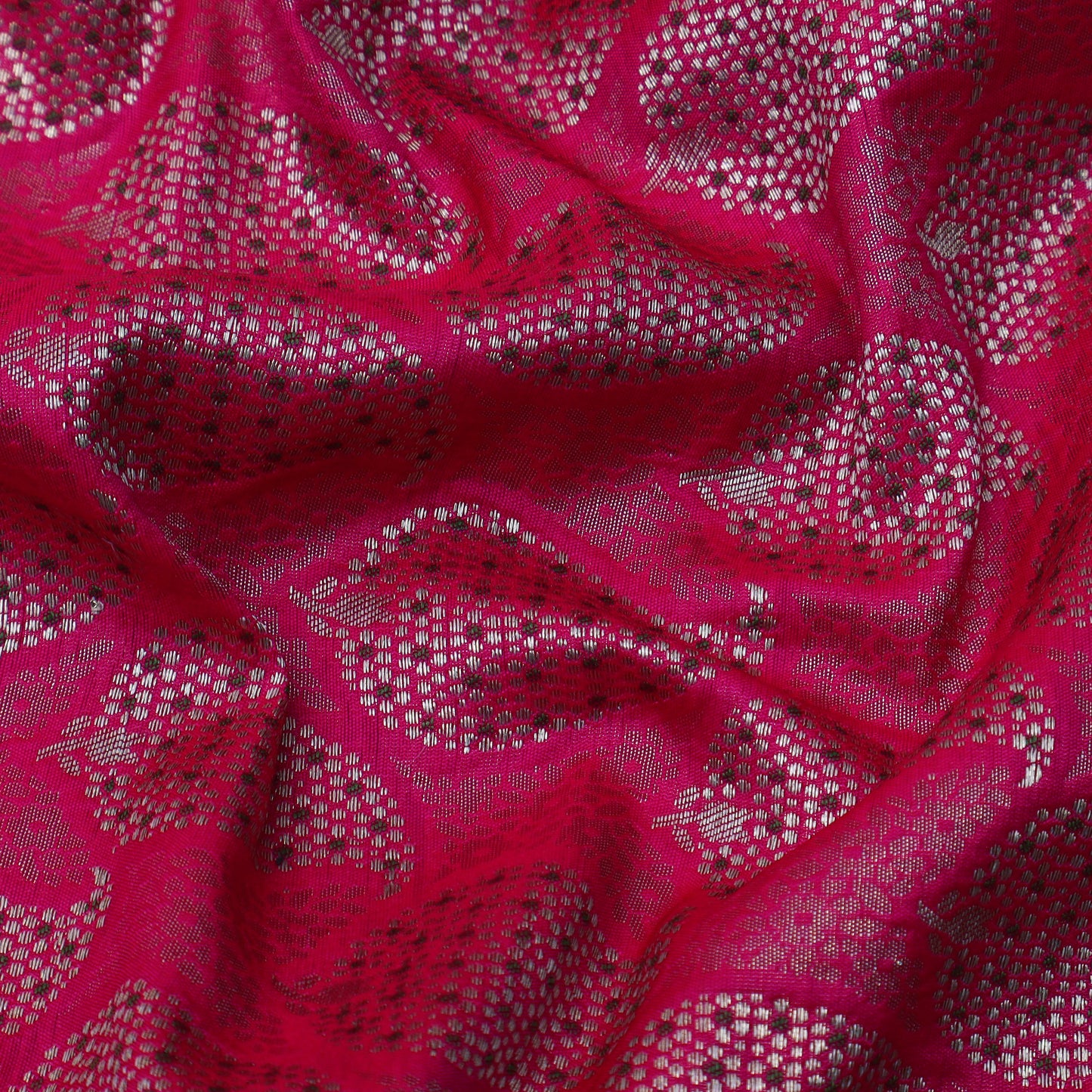 Rani Color Katan Meena Brocade Fabric