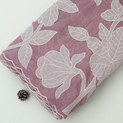 Mul Chanderi Embroidery Fabric
