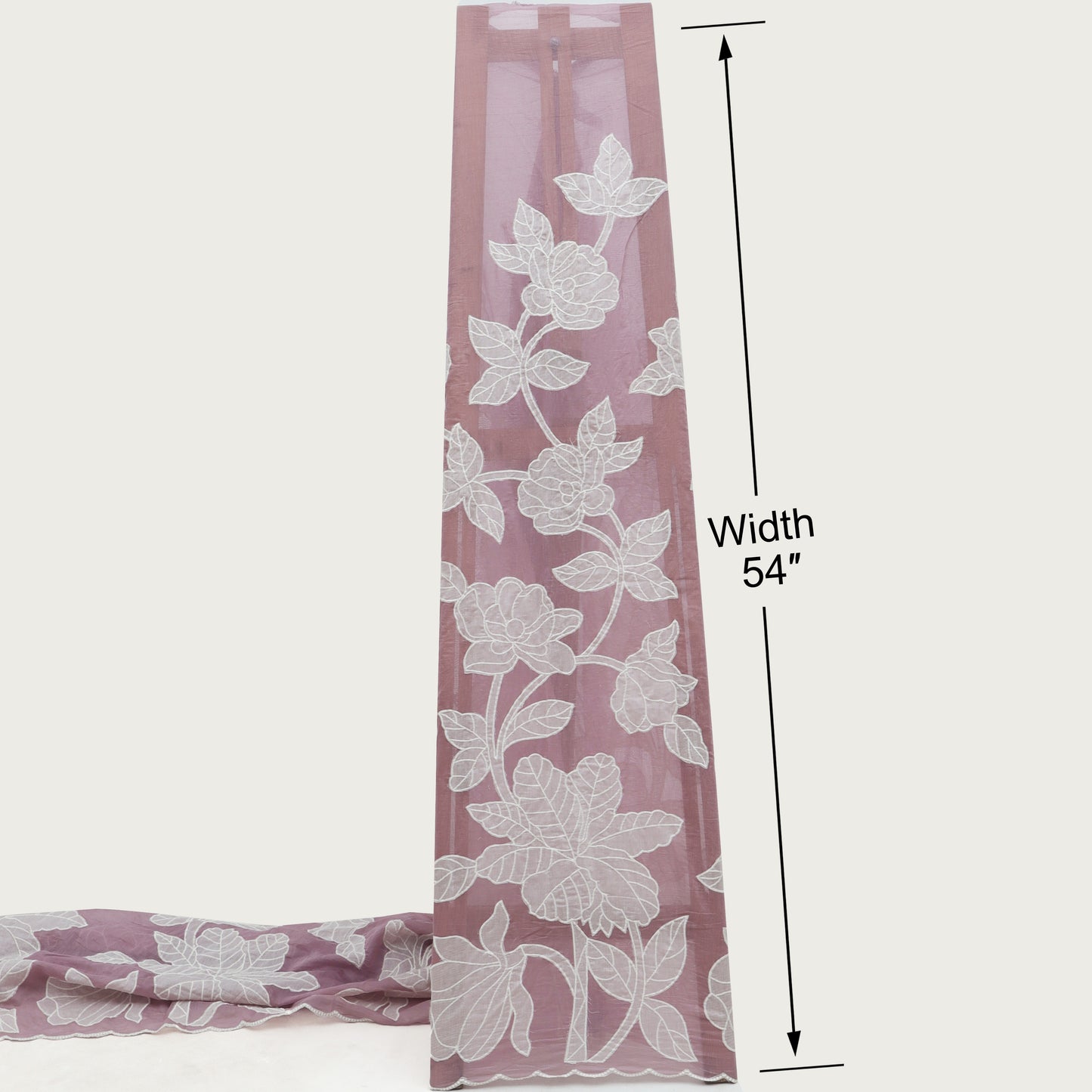 Mul Chanderi Embroidery Fabric