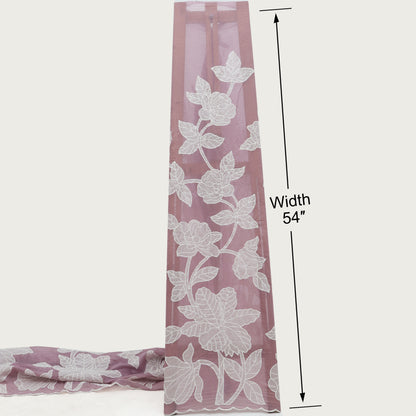 Mul Chanderi Embroidery Fabric