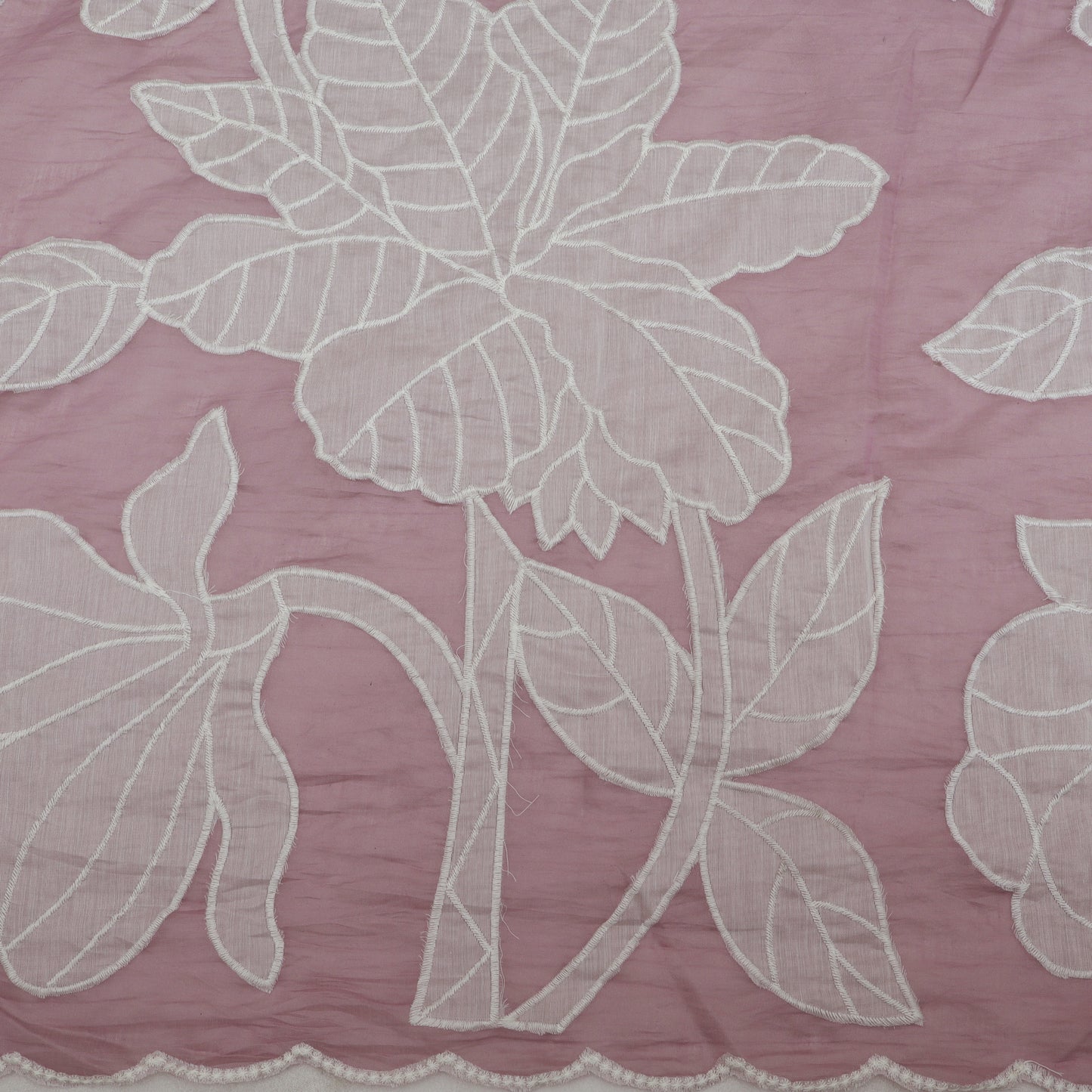 Mul Chanderi Embroidery Fabric