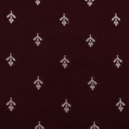 Wine Color Brocade Fabric