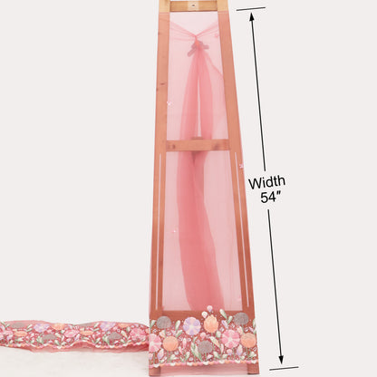 Pure Organza Hand Work Embroidery Fabric