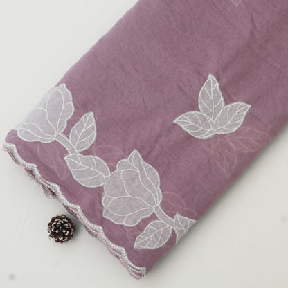 Mul Chanderi Embroidery Fabric