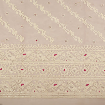 White Pure Organza Embroidery Fabric