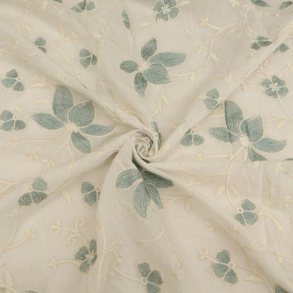 Chanderi Embroidery Fabric