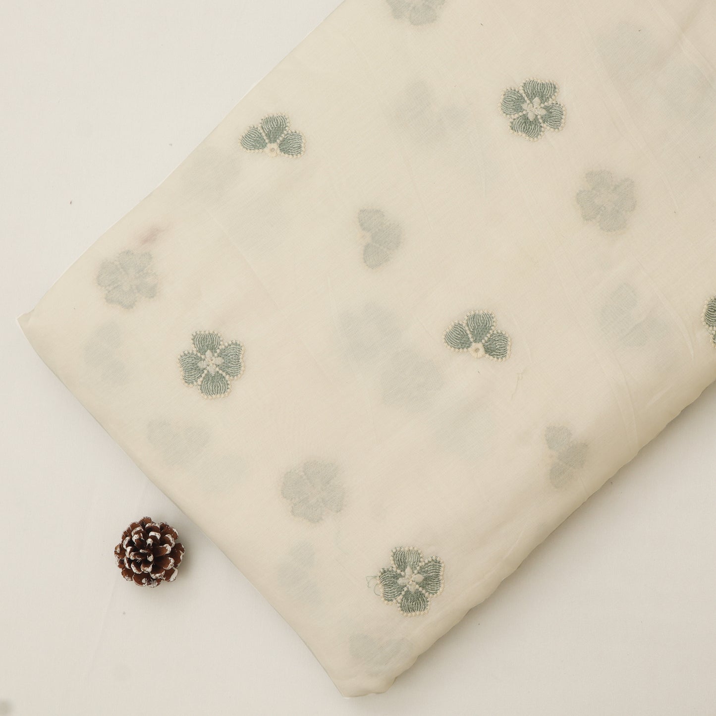 Chanderi Embroidery Fabric