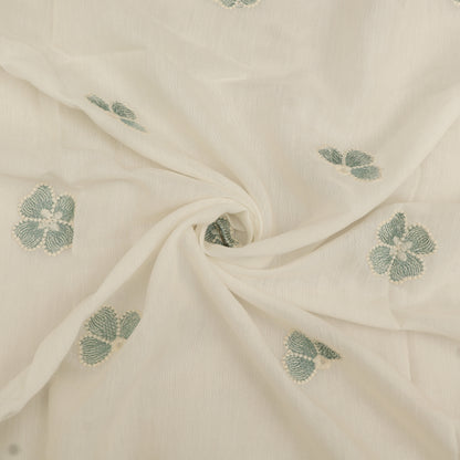 Chanderi Embroidery Fabric