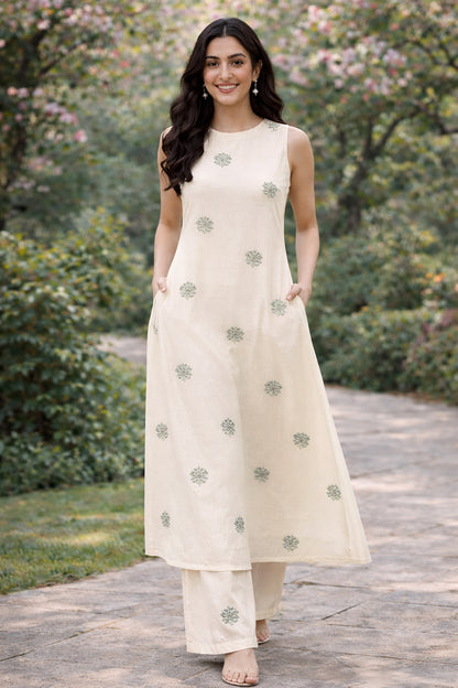 Chanderi Embroidery Fabric