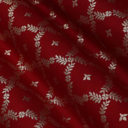 Red Color Brocade Fabric