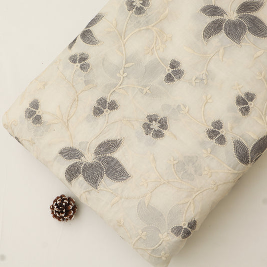 Chanderi Embroidery Fabric