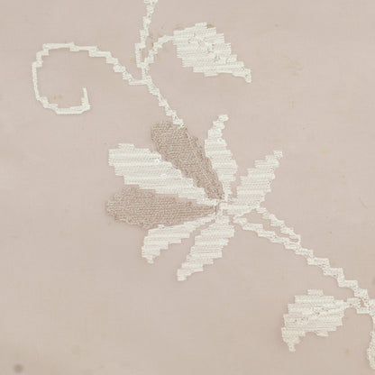 White Pure Organza Embroidery Fabric
