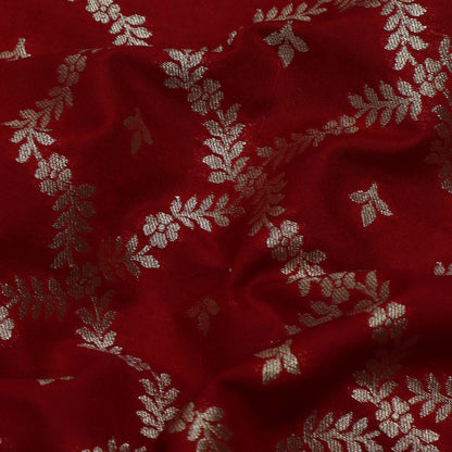 Red Color Brocade Fabric