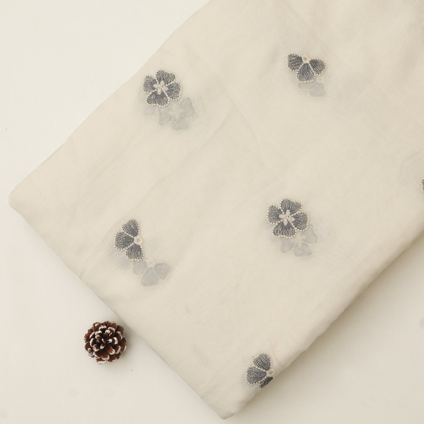 Chanderi Embroidery Fabric