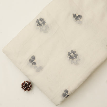 Chanderi Embroidery Fabric