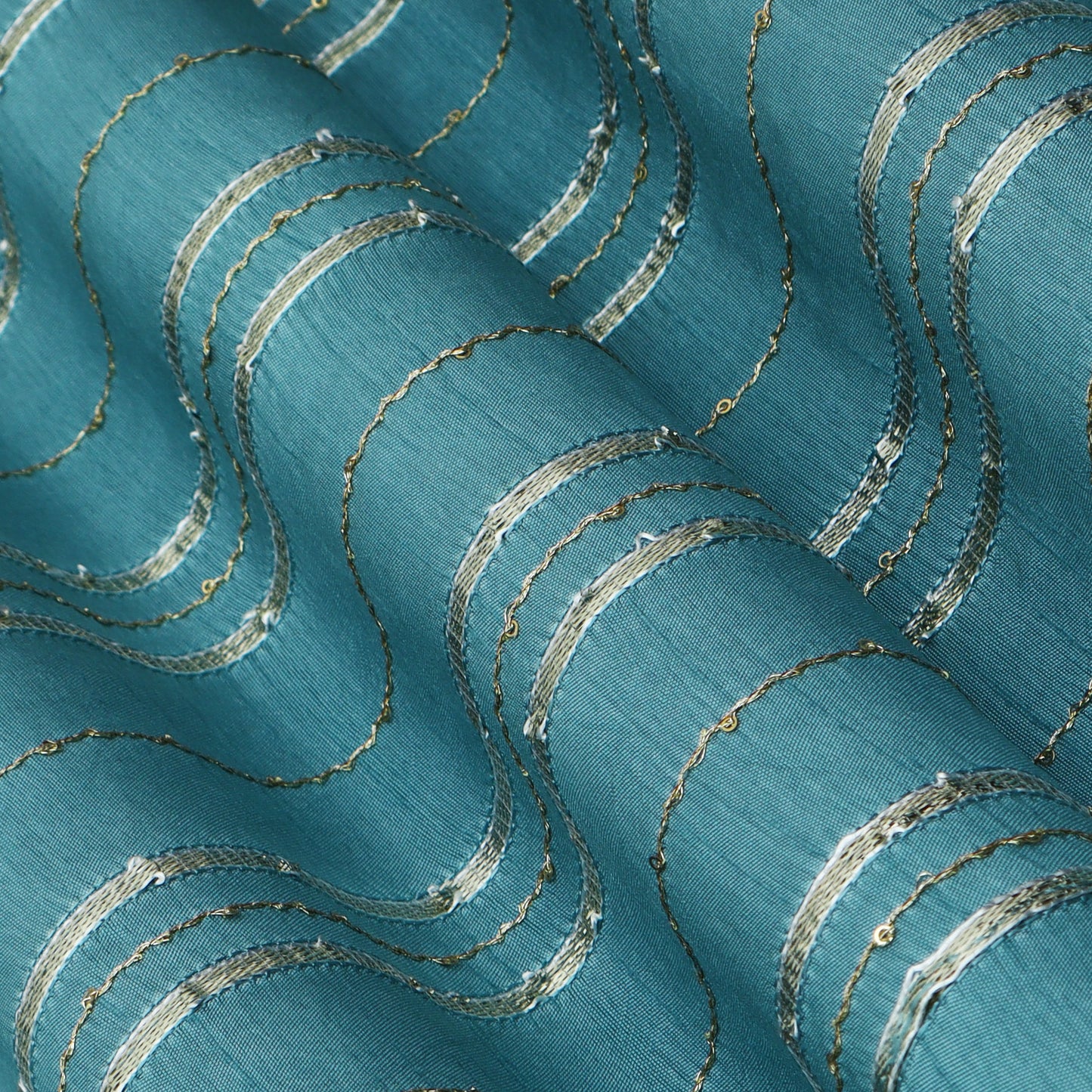 Slub Silk Gota Work Fabric