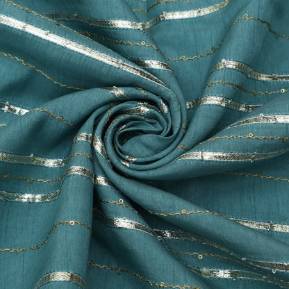 Slub Silk Gota Work Fabric