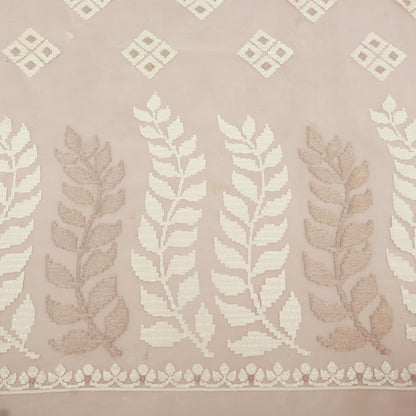 White Pure Organza Embroidery Fabric