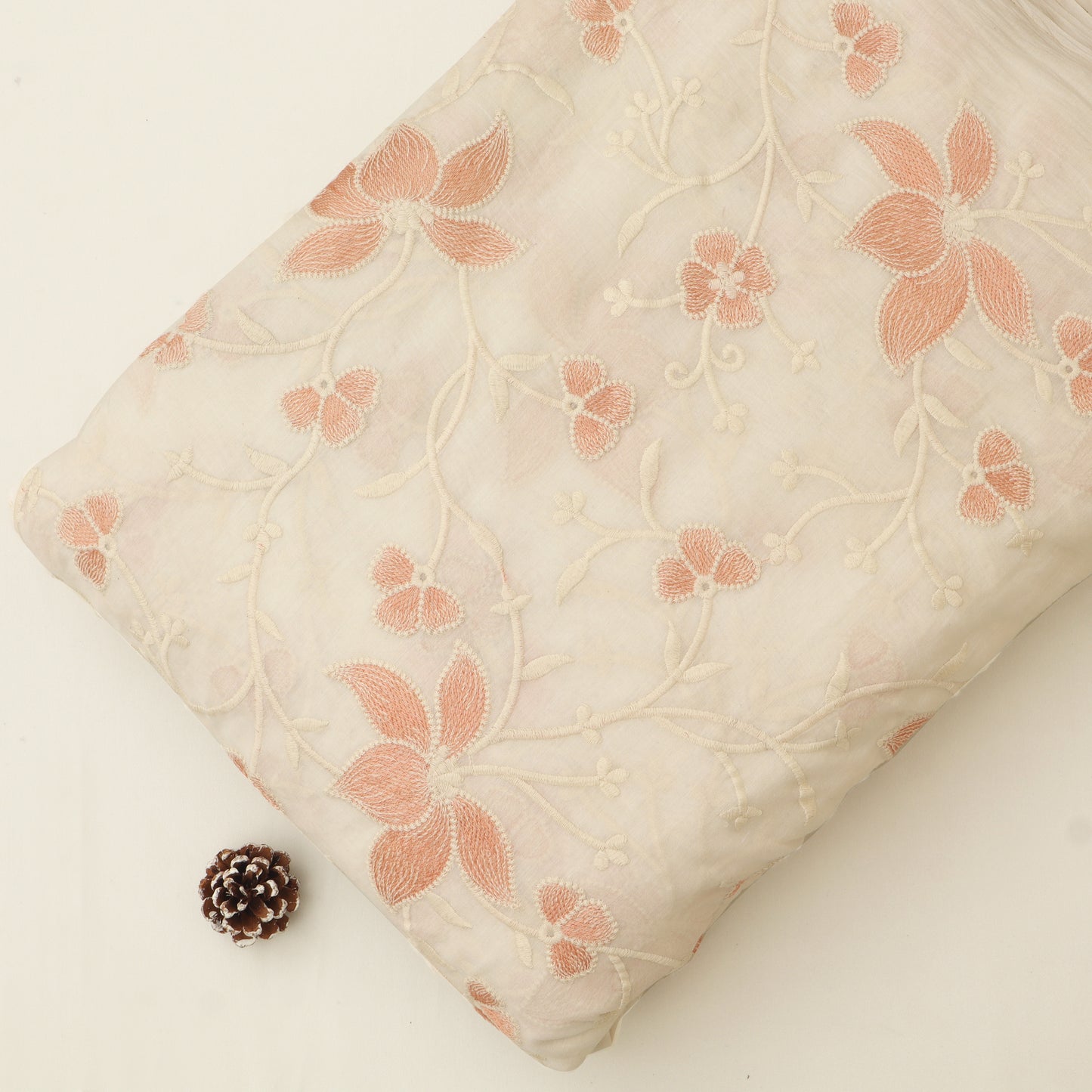 Chanderi Embroidery Fabric