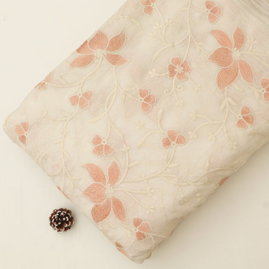 Chanderi Embroidery Fabric