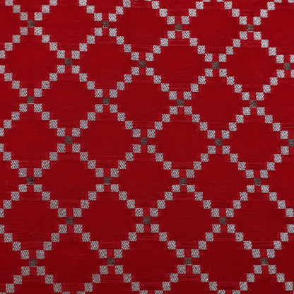 Red Color Brocade Fabric