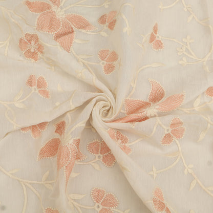 Chanderi Embroidery Fabric