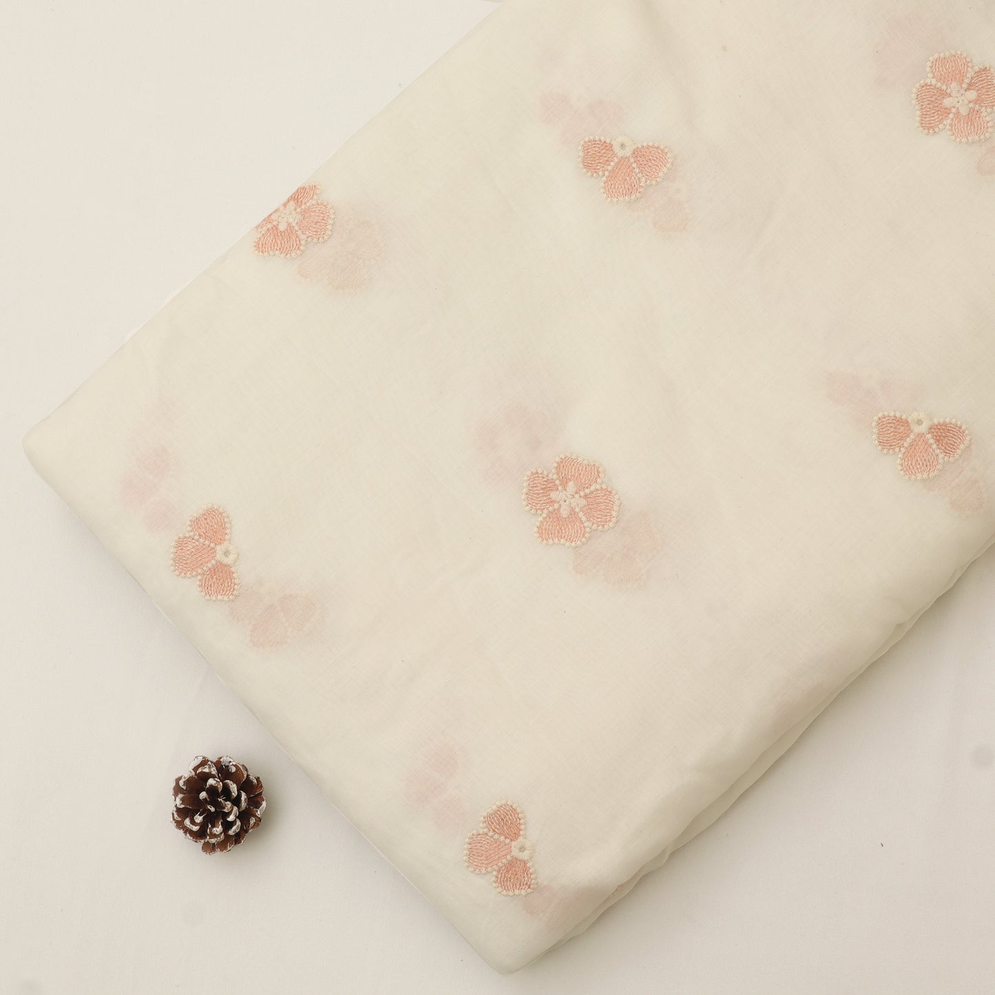 Chanderi Embroidery Fabric