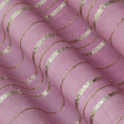 Slub Silk Gota Work Fabric