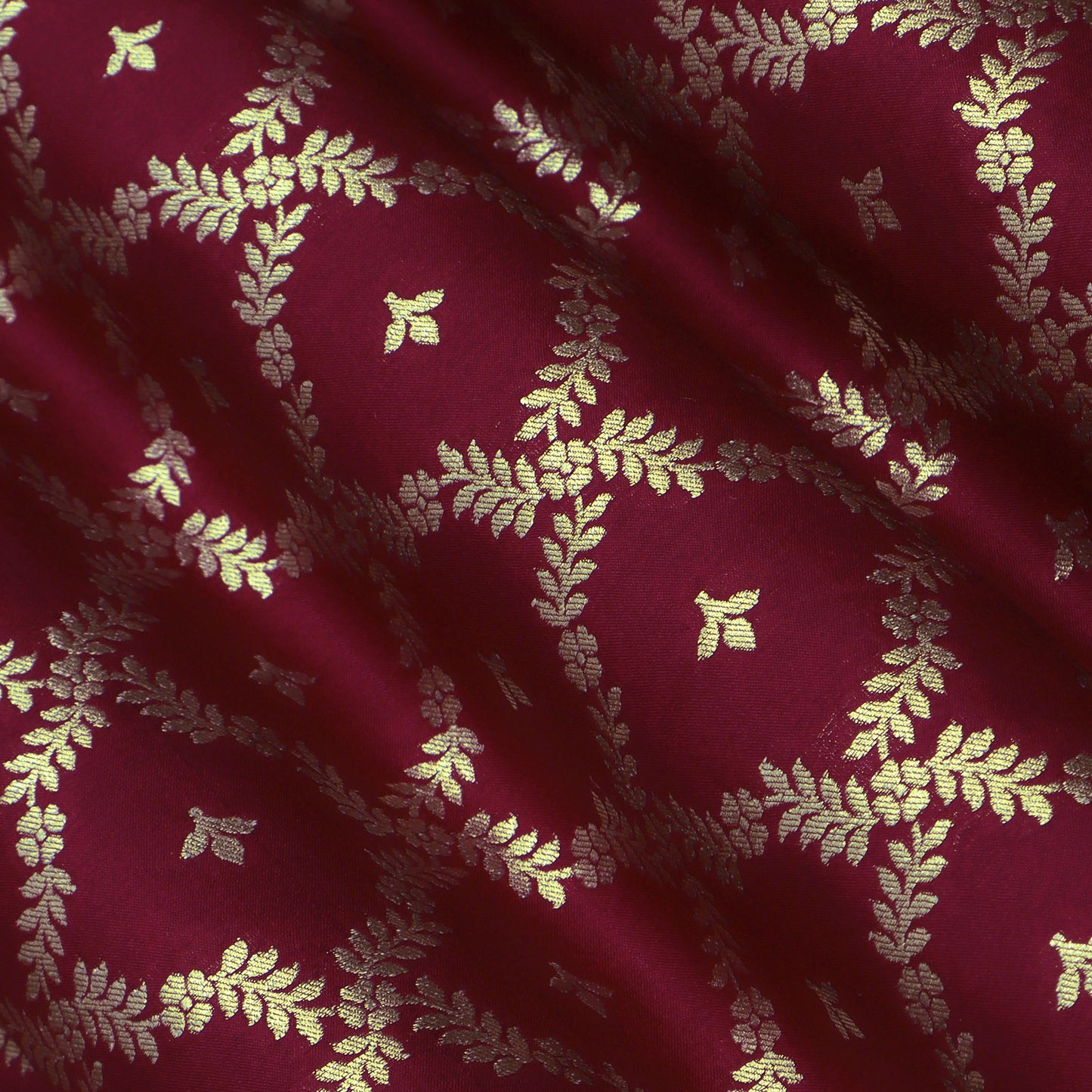 Magenta Color Brocade Fabric