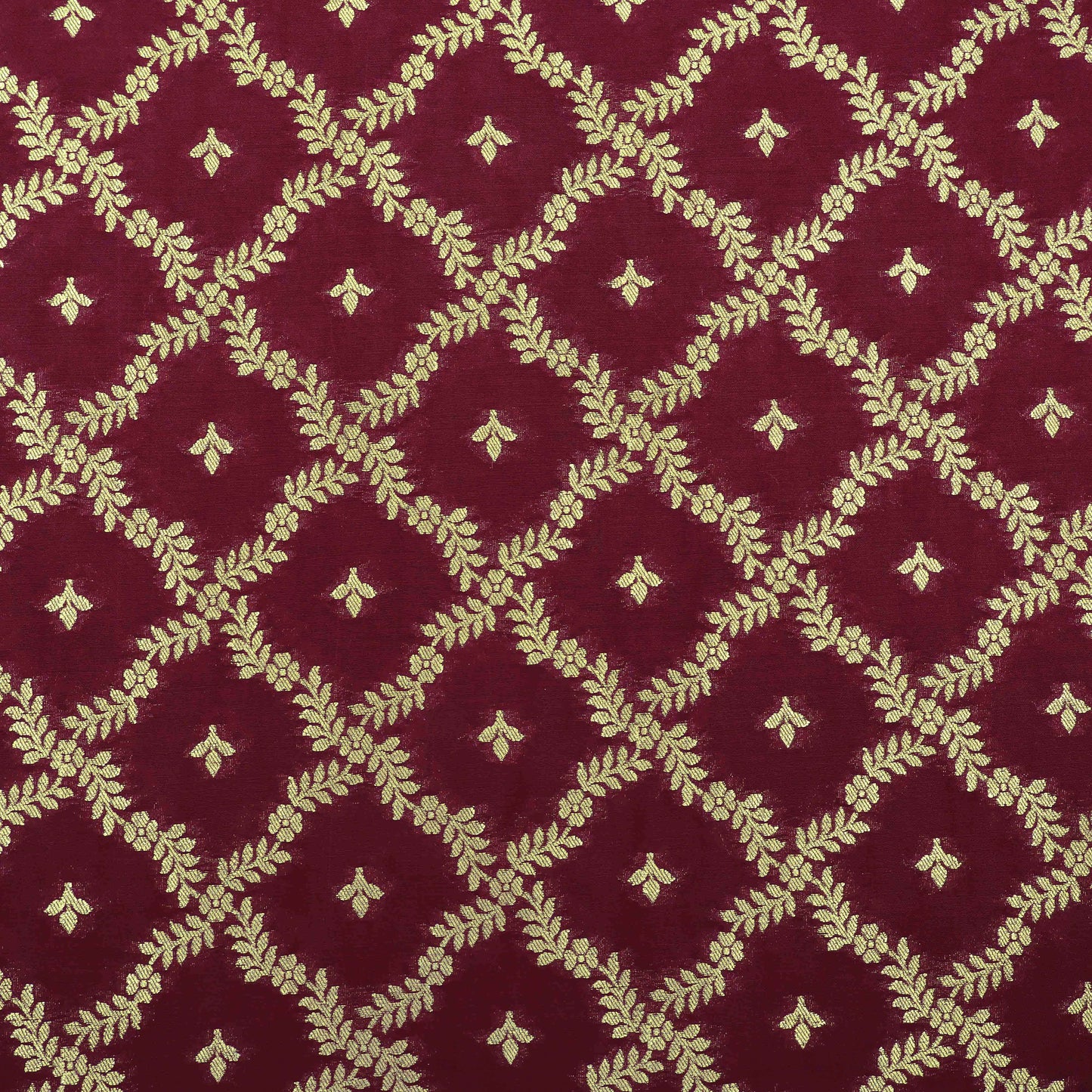 Magenta Color Brocade Fabric
