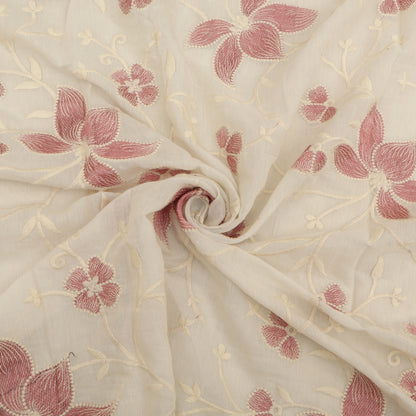 Chanderi Embroidery Fabric