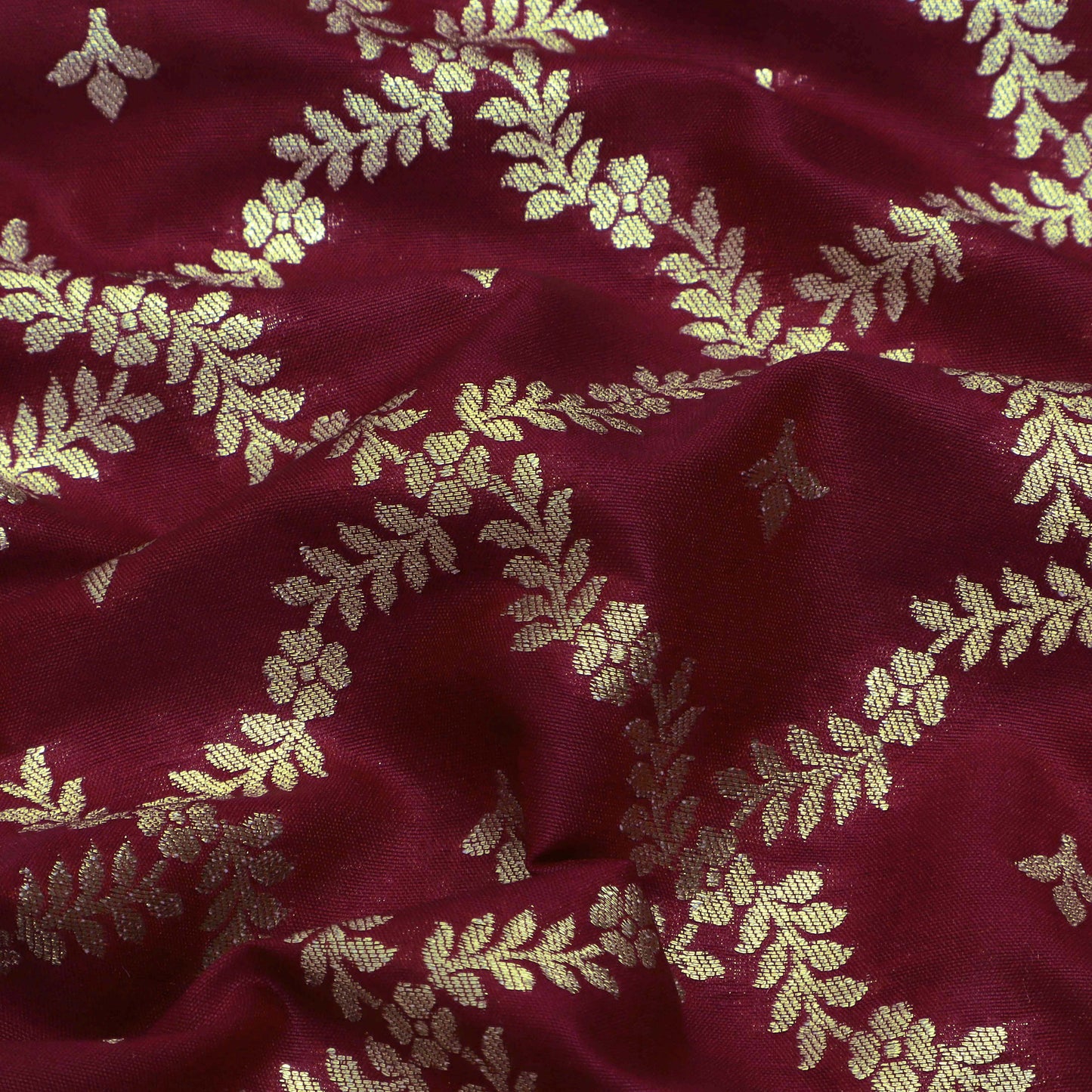 Magenta Color Brocade Fabric
